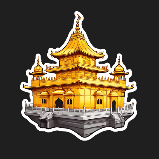 Golden Temple Sticker - UV Premium - Heat Press Transfer