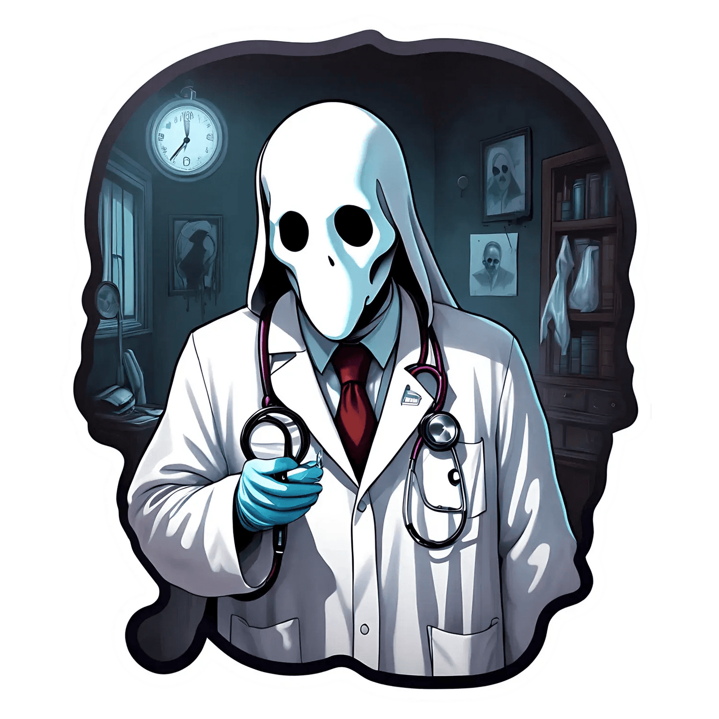 Gothic Doctor - UV DTF Sticker - Heat Press Transfer