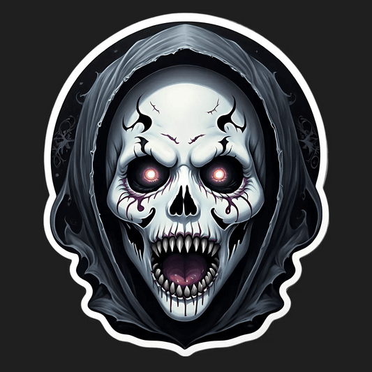 Gothic Skull - UV DTF Sticker - Heat Press Transfer