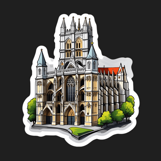 Gothic Cathedral Sticker - UV DTF Sticker - Heat Press Transfer