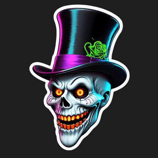 Gothic Skull - UV DTF Sticker - Heat Press Transfer