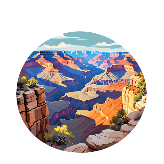 Grand Canyon View - Sticker - Heat Press Transfer