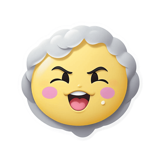 Grandma Emoji Sticker - Playful Design - Heat Press Transfer