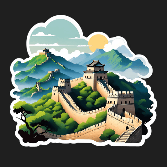 Great Wall Scene - UV Sticker - Heat Press Transfer