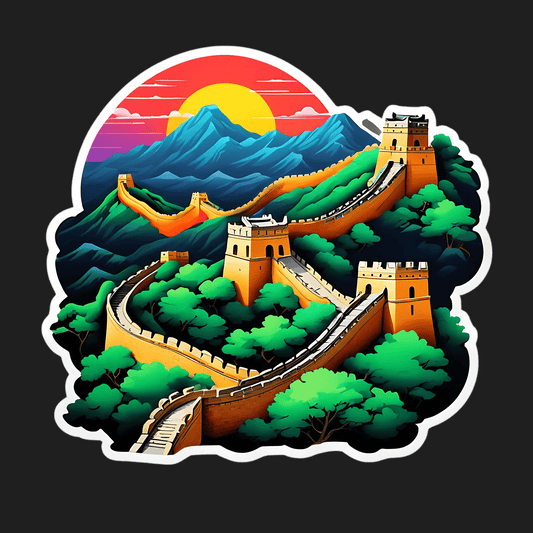 Great Wall Sunrise - Sticker - Heat Press Transfer