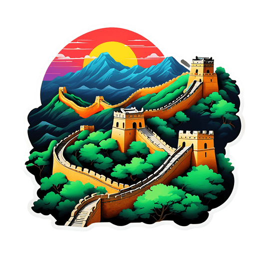 Great Wall Sunrise - Sticker - Heat Press Transfer