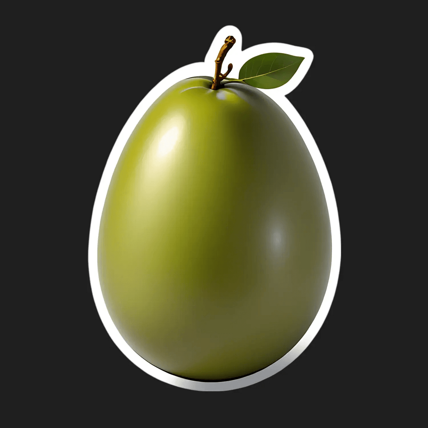 Green Apple Gloss - UV DTF Sticker - Heat Press Transfer