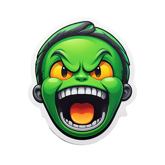 Green Monster Sticker - UV DTF - Heat Press Transfer