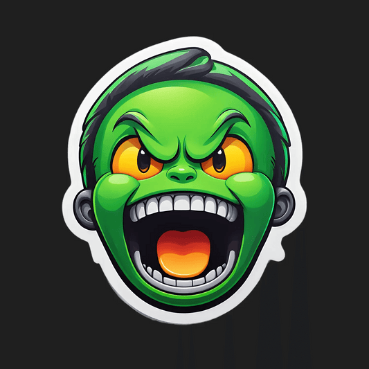 Green Monster Sticker - UV DTF - Heat Press Transfer