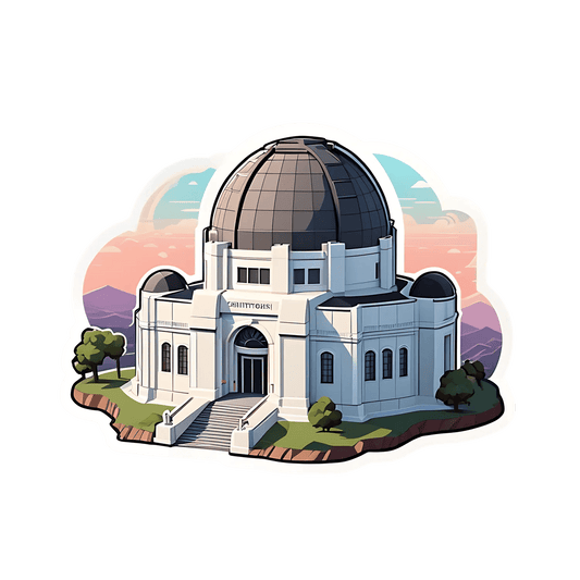 Griffith Observatory - UV DTF Sticker - Heat Press Transfer