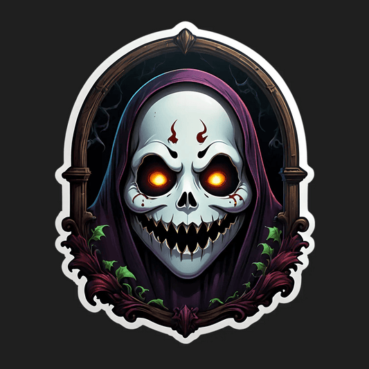 Grim Reaper Skull - Sticker - Heat Press Transfer