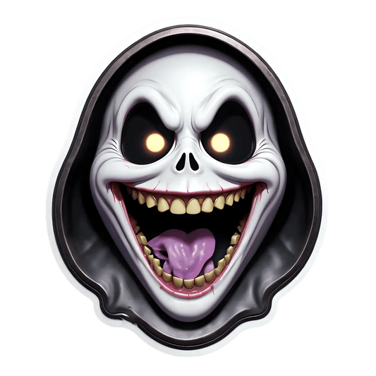 Grim Reaper Smile - UV Sticker - Heat Press Transfer