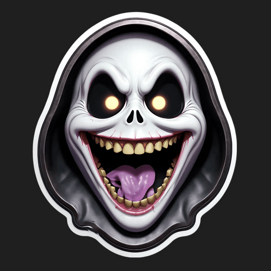Grim Reaper Smile - UV Sticker - Heat Press Transfer