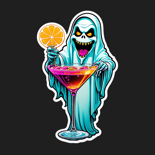 Grim Reaper Cocktail - Party Sticker - Heat Press Transfer