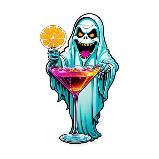 Grim Reaper Cocktail - Party Sticker - Heat Press Transfer