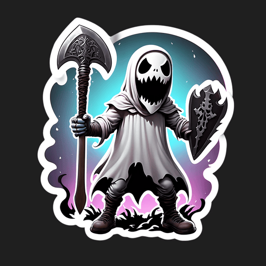 Grim Reaper Sticker - UV DTF Fantasy Theme - Heat Press Transfer