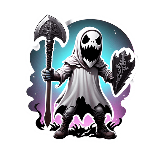 Grim Reaper Sticker - UV DTF Fantasy Theme - Heat Press Transfer