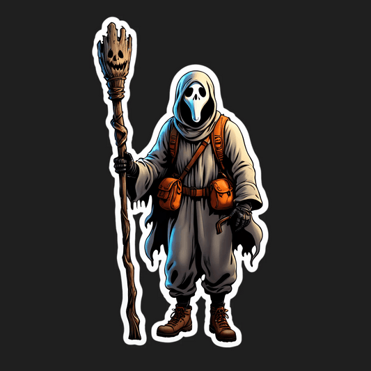 Grim Reaper Wizard - Sticker - Heat Press Transfer