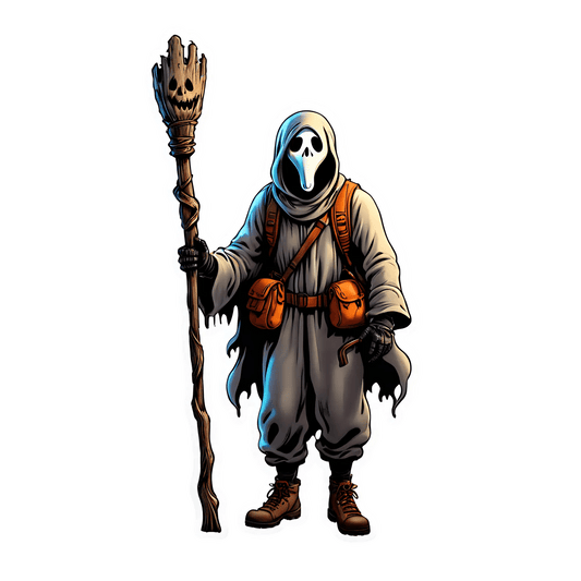Grim Reaper Wizard - Sticker - Heat Press Transfer