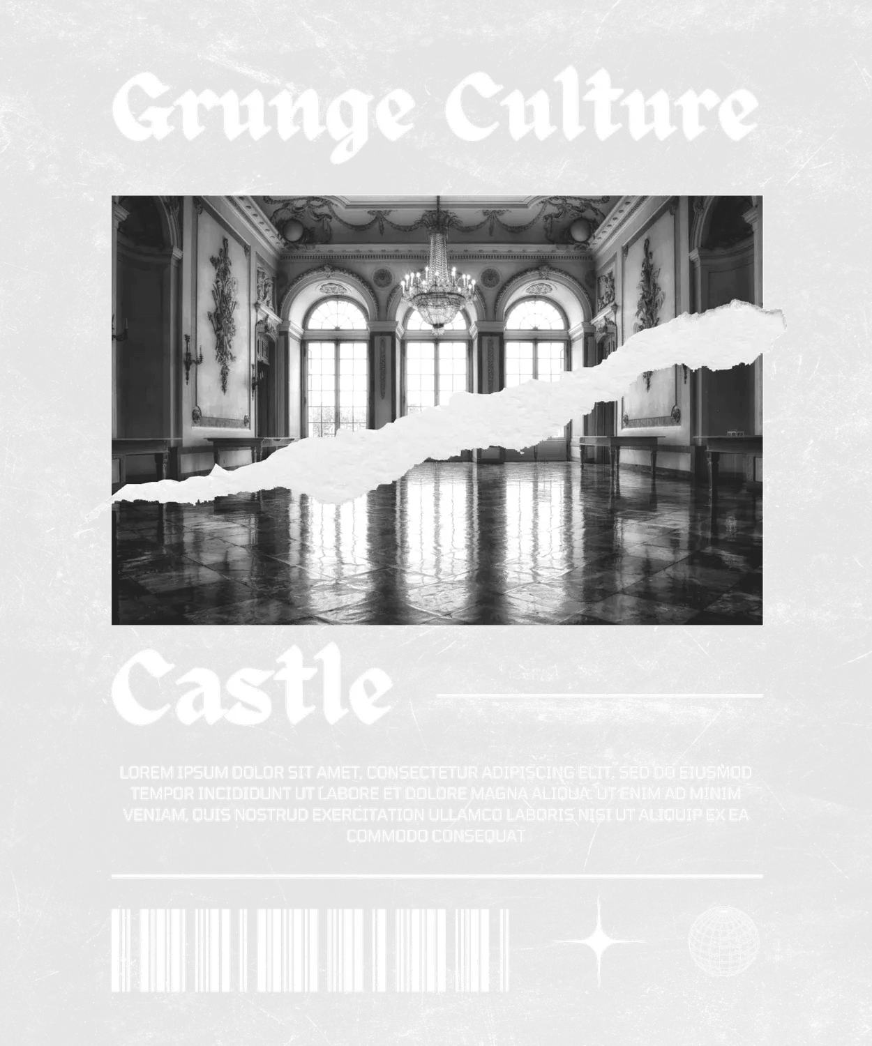 Grunge Culture Castle - DTF Ready to Press - Heat Press Transfer