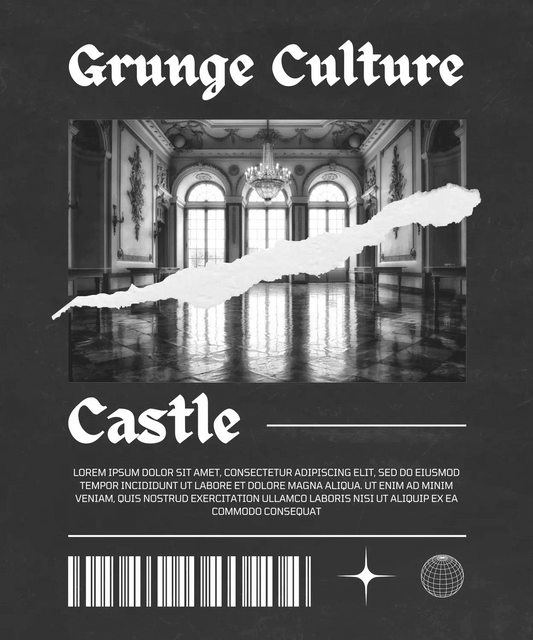 Grunge Culture Castle - DTF Ready to Press - Heat Press Transfer