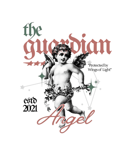 Guardian Angel Tee - DTF Ready to Press - Heat Press Transfer