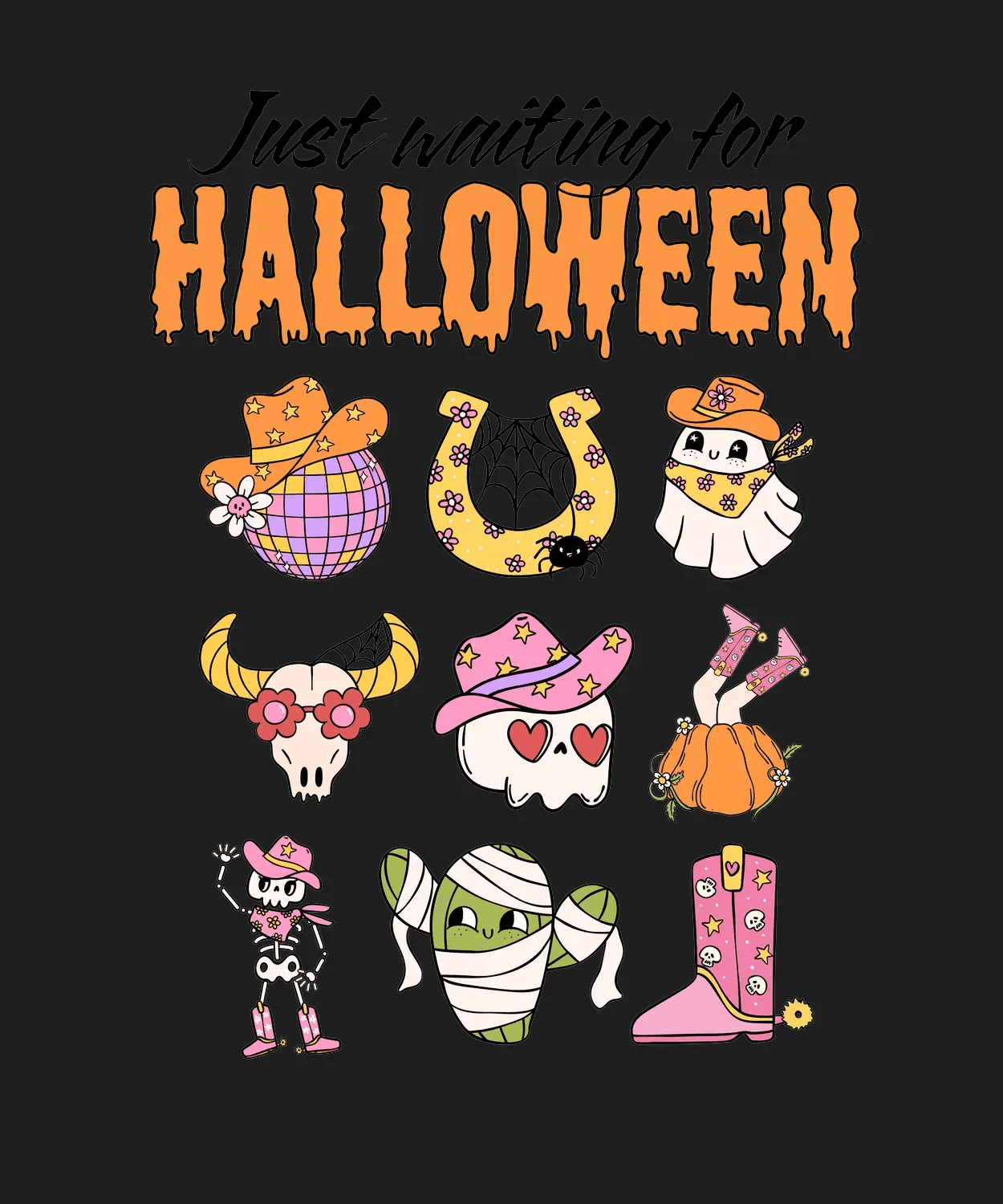 Halloween Fun - DTF Ready to Press (black_bg)