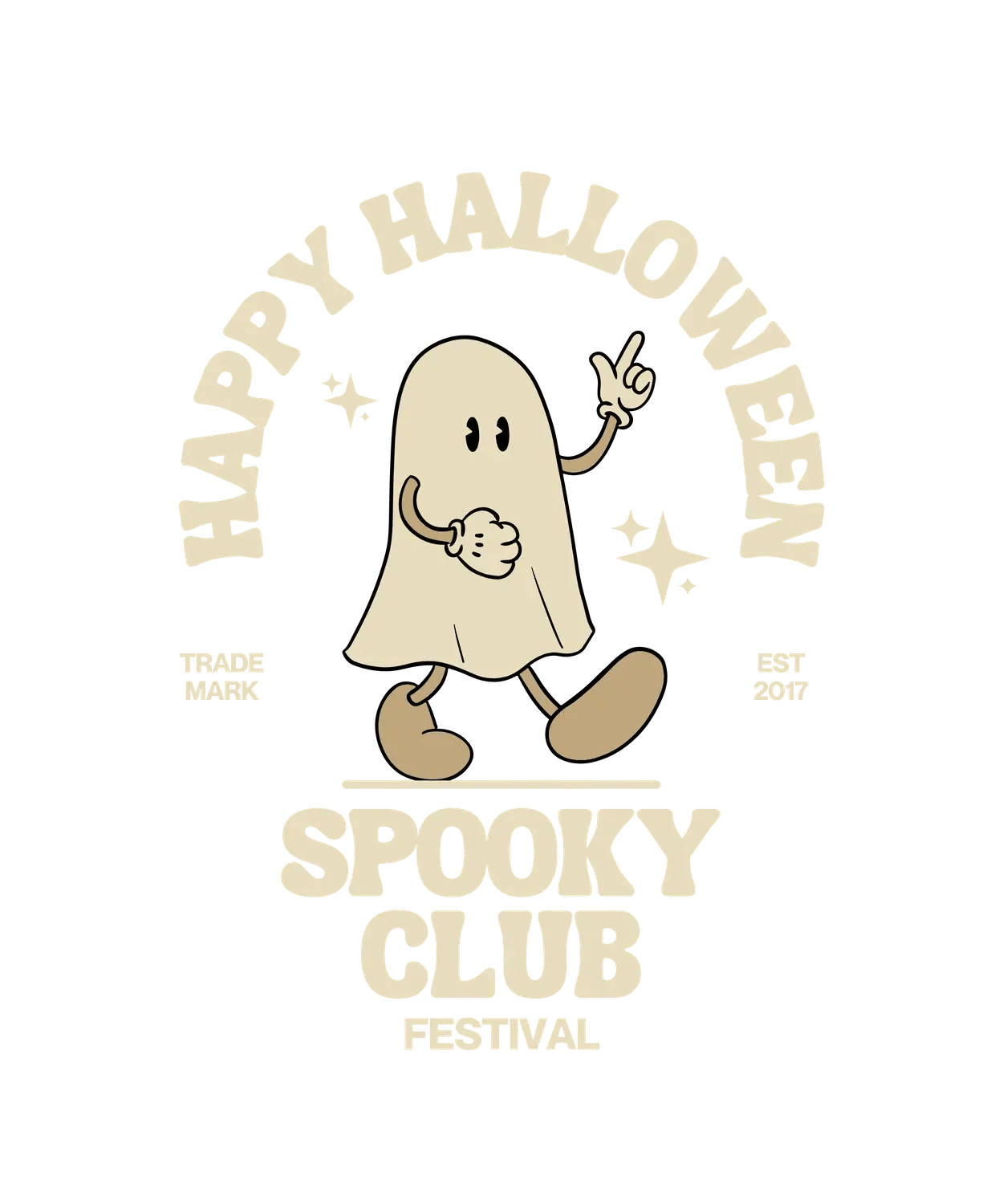 Halloween Ghost - DTF Ready to Press (original)