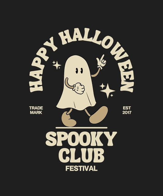 Halloween Ghost - DTF Ready to Press - Heat Press Transfer