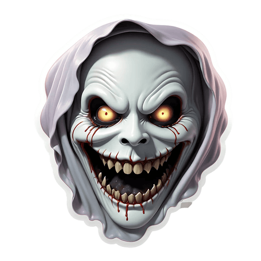 Halloween Scary Ghoul - UV DTF Sticker - Heat Press Transfer