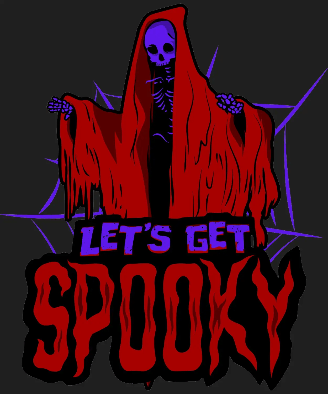 Halloween Spooky - DTF Ready to Press - Heat Press Transfer