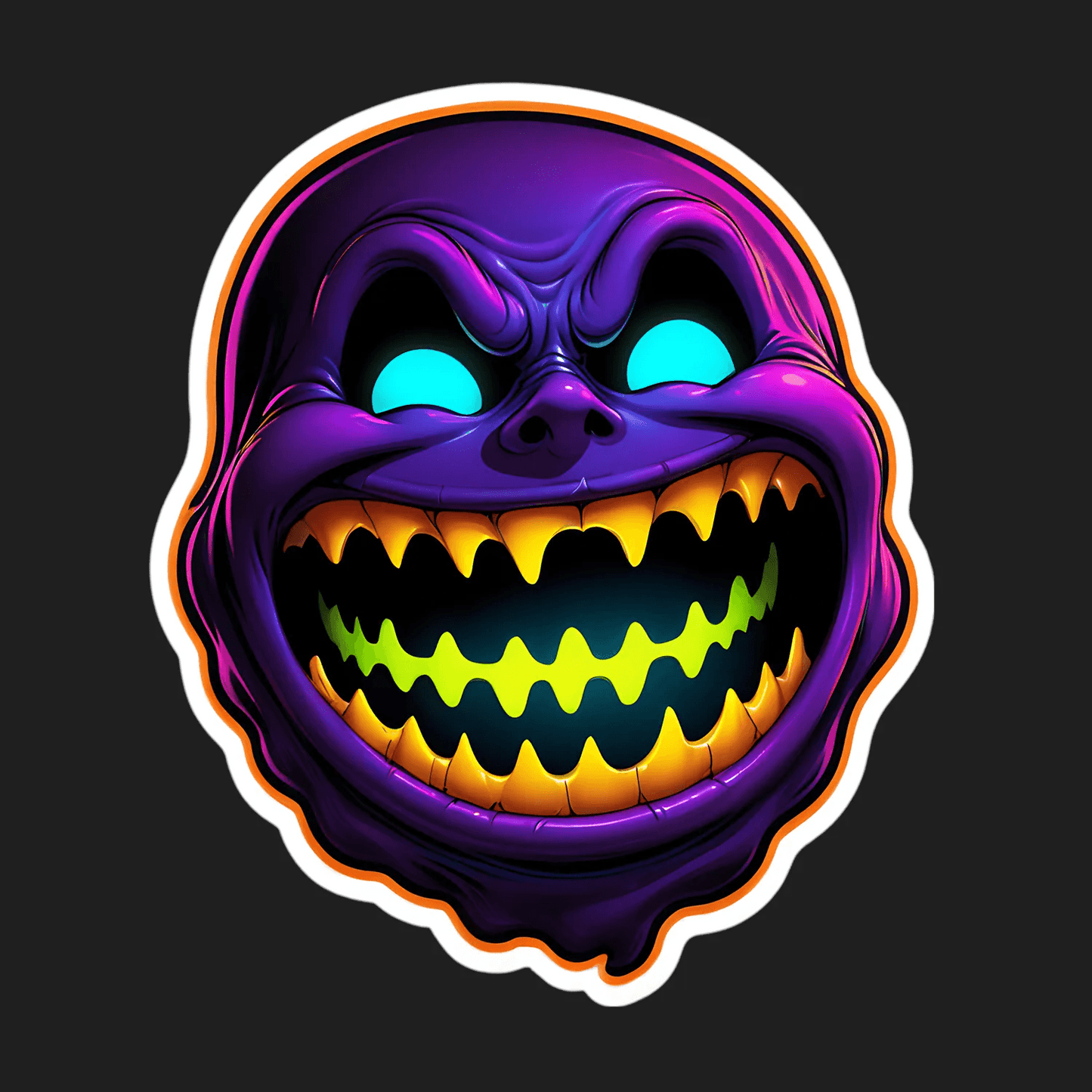 Halloween Grin - Sticker - Heat Press Transfer