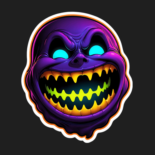 Halloween Grin - Sticker - Heat Press Transfer