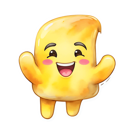 Happy Bread - UV DTF Sticker - Heat Press Transfer