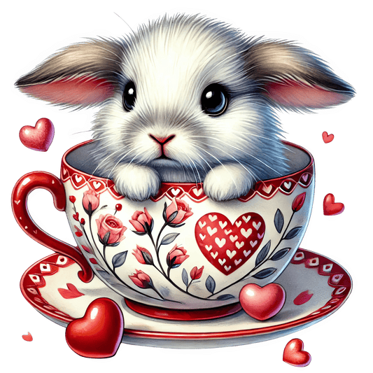 Happy Bunny Valentine's Day Design | DTF Center - Heat Press Transfer