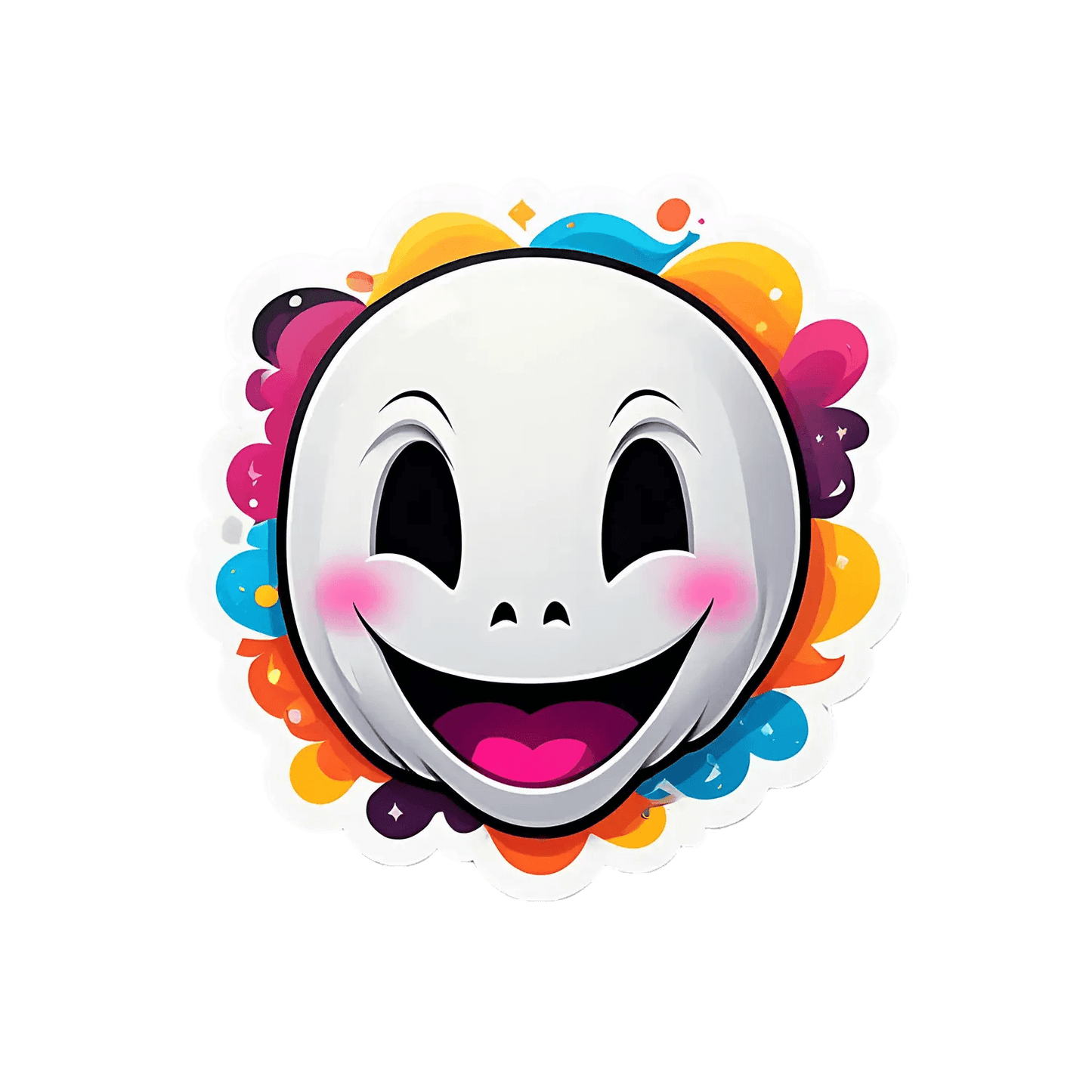 Happy Clown Face - Sticker - Heat Press Transfer