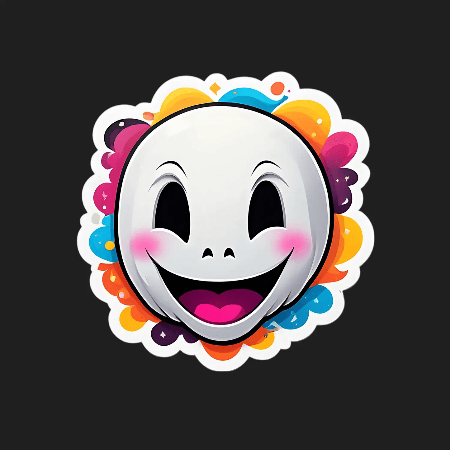 Happy Clown Face - Sticker - Heat Press Transfer