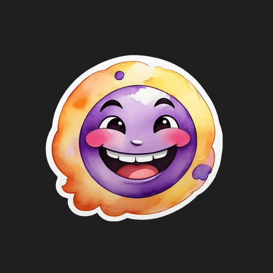 Happy Emoji Sticker - Bright and Fun - Heat Press Transfer
