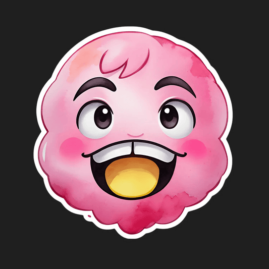 Happy Face Emoji Sticker - UV DTF - Heat Press Transfer