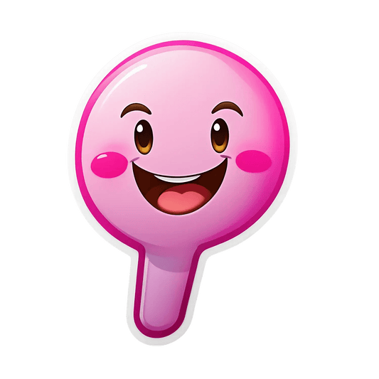 Happy Face Pink - Sticker - Heat Press Transfer