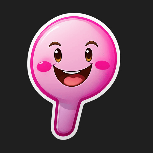 Happy Face Pink - Sticker - Heat Press Transfer