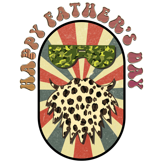 Happy Father's Day Design - DTF Ready To Press - Heat Press Transfer