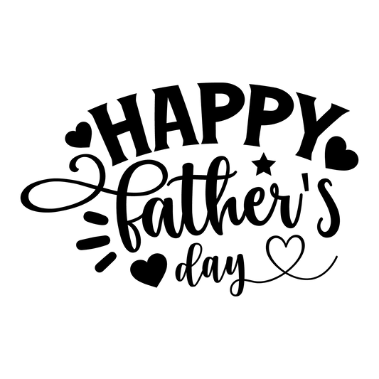 Happy Father's Day Design - DTF Ready To Press - Heat Press Transfer