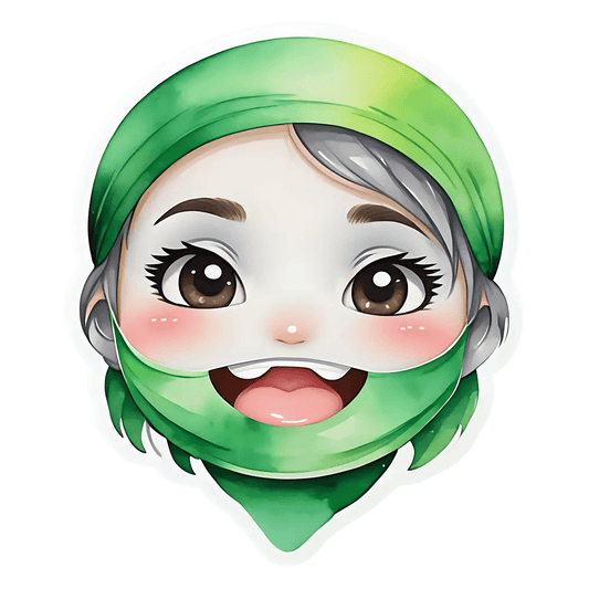 Happy Girl Smile - UV Sticker - Heat Press Transfer