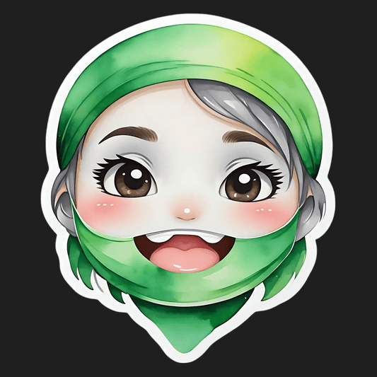 Happy Girl Smile - UV Sticker - Heat Press Transfer