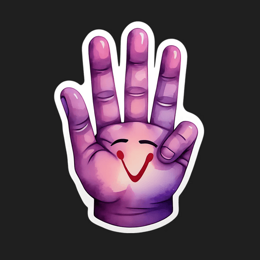 Happy Hand - UV DTF Sticker - Heat Press Transfer
