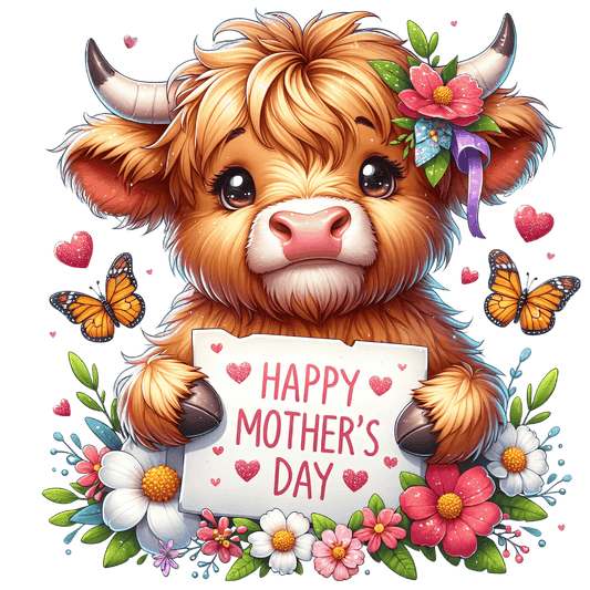 Happy Mother's Day Design - DTF Ready To Press - Heat Press Transfer