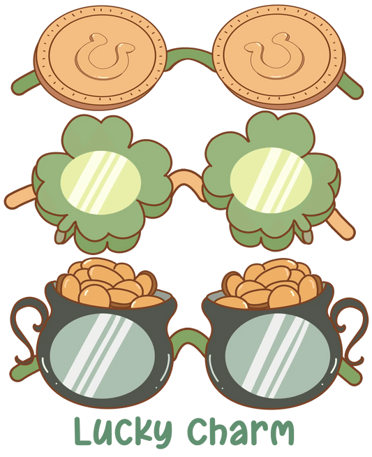 Happy Patricks Day Sunglassess Design - DTF Ready To Press - Heat Press Transfer