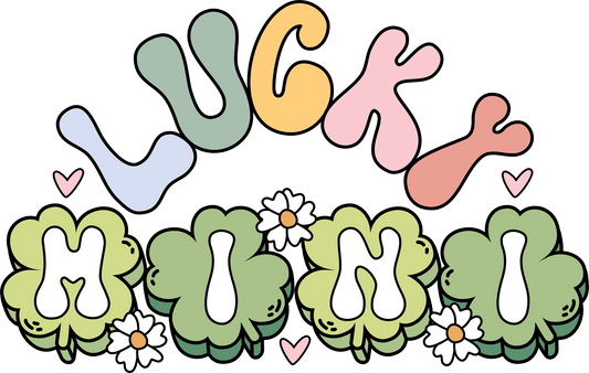 Happy Patriks Day Lucky Mini Family Matching Design - DTF Ready To Press - Heat Press Transfer