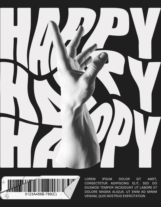 Happy Peace - DTF Ready to Press - Heat Press Transfer